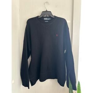 POLO RALPH LAUREN Men's Lambswool Crewneck Sweater | Size Large